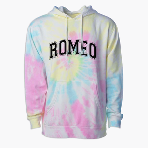 Romeo Junior High School Varsity Arch Premium Tie-Dye Hoodie