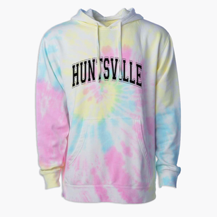 Huntsville Middle School Varsity Arch Premium Tie-Dye Hoodie