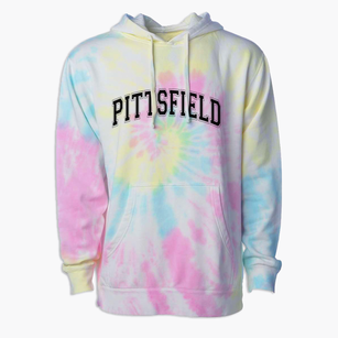 Pittsfield Elementary School Varsity Arch Premium Tie-Dye Hoodie