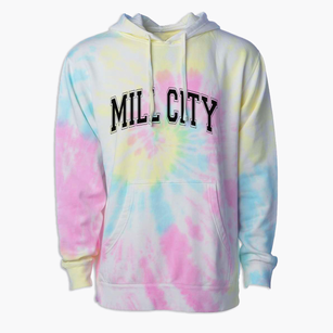 Mill City Montessori School Varsity Arch Premium Tie-Dye Hoodie
