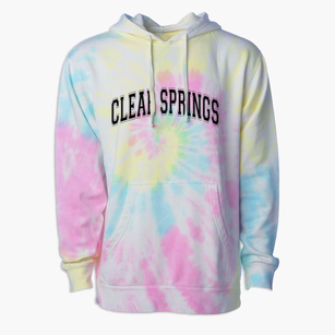 Clear Springs Elementary School Varsity Arch Premium Tie-Dye Hoodie