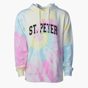Saint Peter School Varsity Arch Premium Tie-Dye Hoodie