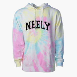Neely Elementary School Varsity Arch Premium Tie-Dye Hoodie