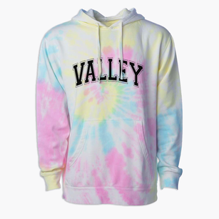 Valley Elementary School Varsity Arch Premium Tie-Dye Hoodie