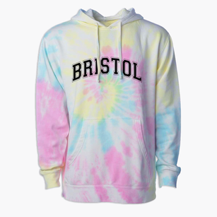 Bristol Elementary School Varsity Arch Premium Tie-Dye Hoodie