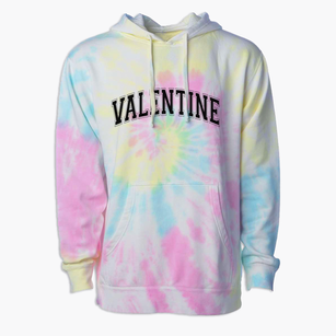 Valentine Elementary School Varsity Arch Premium Tie-Dye Hoodie