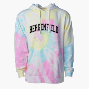 Bergenfield High School Varsity Arch Premium Tie-Dye Hoodie