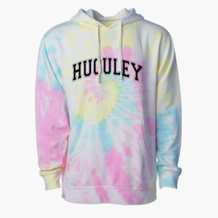 Huguley Elementary School Varsity Arch Premium Tie-Dye Hoodie