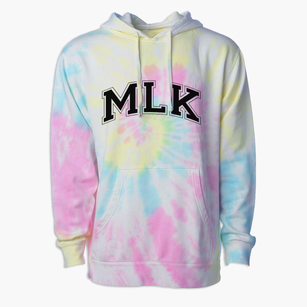 Martin Luther King Magnet School Varsity Arch Premium Tie-Dye Hoodie