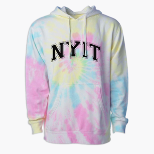 New York Institute Of Technology-manhattan Varsity Arch Premium Tie-Dye Hoodie