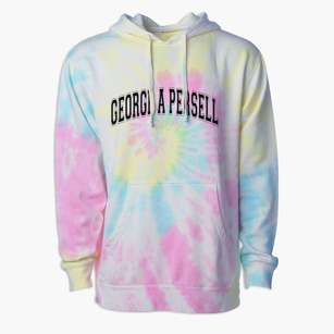 George A Persell Middle School Varsity Arch Premium Tie-Dye Hoodie