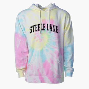 Steele Lane Elementary School Varsity Arch Premium Tie-Dye Hoodie