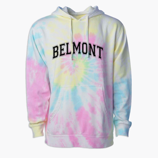 Belmont Middle School Varsity Arch Premium Tie-Dye Hoodie