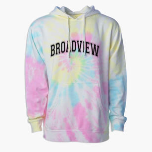 Broadview Middle School Varsity Arch Premium Tie-Dye Hoodie