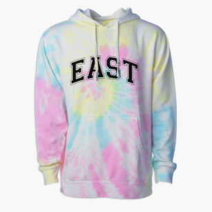 East Junior High School Varsity Arch Premium Tie-Dye Hoodie