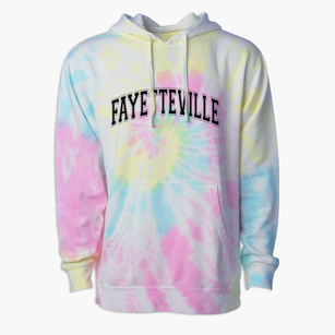 Fayetteville Christian School Varsity Arch Premium Tie-Dye Hoodie