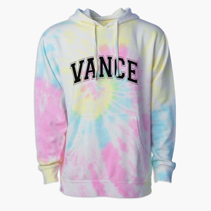 Vance Elementary School Varsity Arch Premium Tie-Dye Hoodie