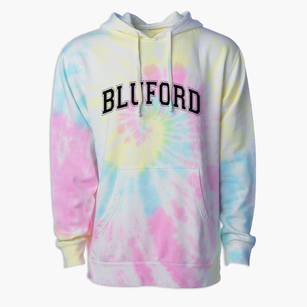 Bluford Elementary School Varsity Arch Premium Tie-Dye Hoodie