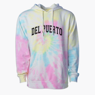 Del Puerto High School Varsity Arch Premium Tie-Dye Hoodie