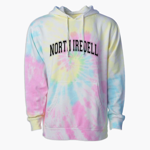 North Iredell Middle School Varsity Arch Premium Tie-Dye Hoodie