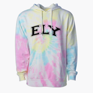 Ely Elementary School Varsity Arch Premium Tie-Dye Hoodie