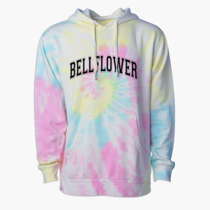 Bellflower Elementary School Varsity Arch Premium Tie-Dye Hoodie