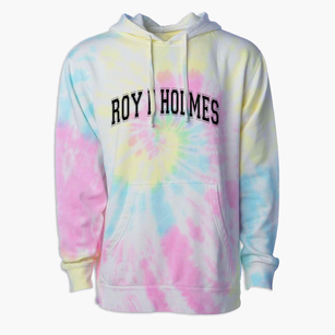 Roy E Holmes Elementary School Varsity Arch Premium Tie-Dye Hoodie