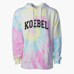 Koebel Elementary School Varsity Arch Premium Tie-Dye Hoodie