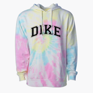 Dike Montessori Center Varsity Arch Premium Tie-Dye Hoodie