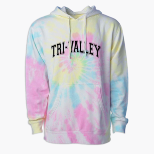 Tri-valley Middle School Varsity Arch Premium Tie-Dye Hoodie
