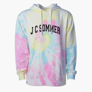 J C Sommer Elementary School Varsity Arch Premium Tie-Dye Hoodie