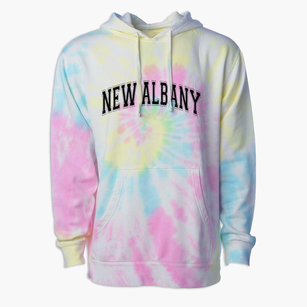 New Albany Primary School Varsity Arch Premium Tie-Dye Hoodie