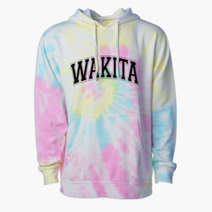 Wakita Public School Varsity Arch Premium Tie-Dye Hoodie