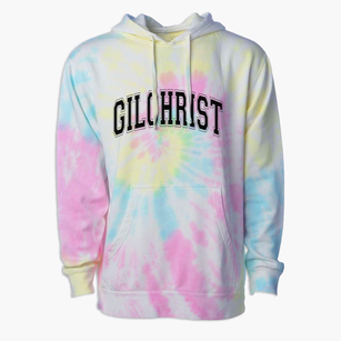 Gilchrist School Varsity Arch Premium Tie-Dye Hoodie