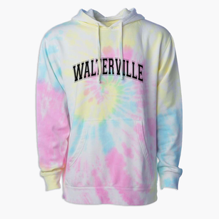 Walterville Elementary School Varsity Arch Premium Tie-Dye Hoodie
