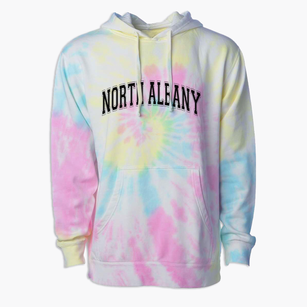 North Albany Elementary School Varsity Arch Premium Tie-Dye Hoodie
