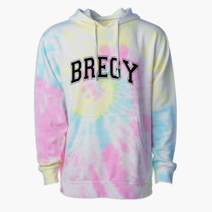 Bregy Elementary School Varsity Arch Premium Tie-Dye Hoodie