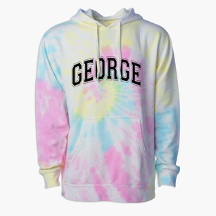 George Fox Friends School Varsity Arch Premium Tie-Dye Hoodie