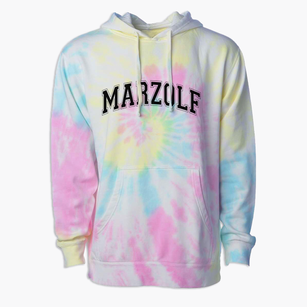 Marzolf Elementary School Varsity Arch Premium Tie-Dye Hoodie