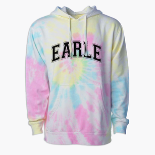 Earle Elementary School Varsity Arch Premium Tie-Dye Hoodie