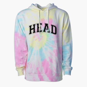 Head Middle Math & Science Magnet School Varsity Arch Premium Tie-Dye Hoodie