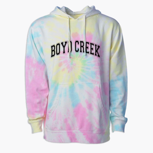 Boyd Creek Elementary School Varsity Arch Premium Tie-Dye Hoodie