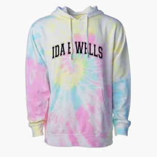 Ida B Wells Academy Varsity Arch Premium Tie-Dye Hoodie