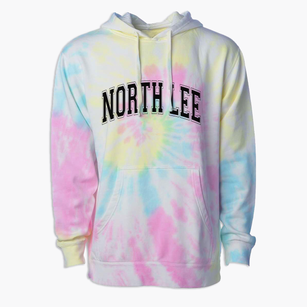 North Lee Elementary School Varsity Arch Premium Tie-Dye Hoodie