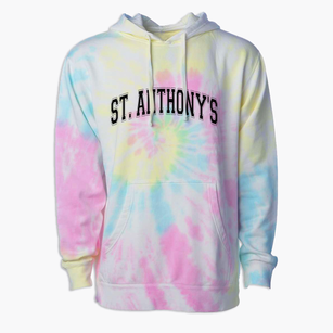 Saint Anthony's Elementary School Varsity Arch Premium Tie-Dye Hoodie