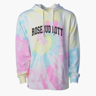 Rosebud Lott Alternative School Varsity Arch Premium Tie-Dye Hoodie