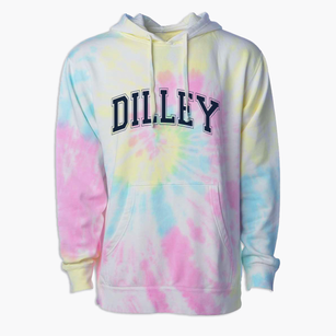 Dilley Elementary School Varsity Arch Premium Tie-Dye Hoodie