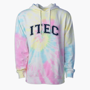 Itec Prep Academy Varsity Arch Premium Tie-Dye Hoodie