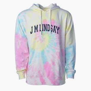 J M Lindsay Elementary School Varsity Arch Premium Tie-Dye Hoodie
