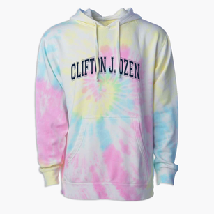 Clifton J. Ozen High School Varsity Arch Premium Tie-Dye Hoodie